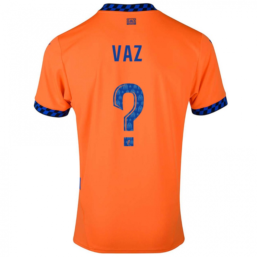 Niño Camiseta Robinio Vaz #0 Naranja Azul Oscuro Equipación Tercera 2024/25 La Camisa Perú