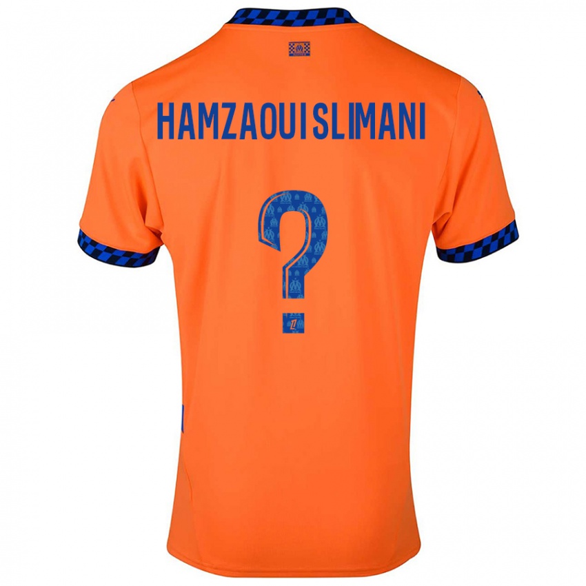 Niño Camiseta Hilan Hamzaoui Slimani #0 Naranja Azul Oscuro Equipación Tercera 2024/25 La Camisa Perú