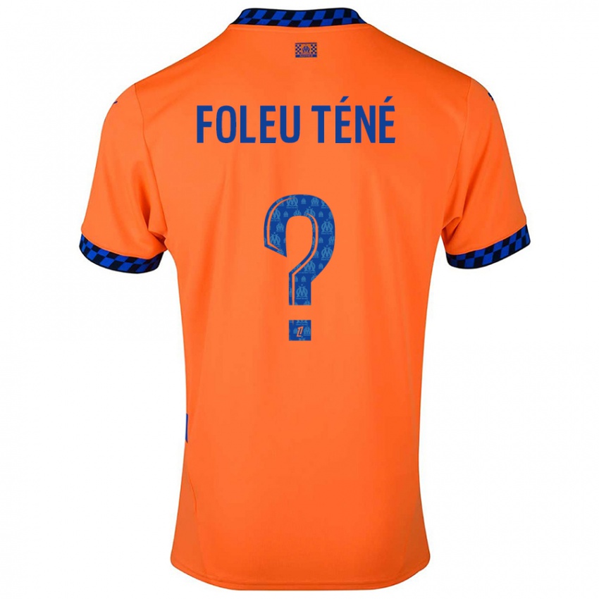 Niño Camiseta Krys Foleu Téné #0 Naranja Azul Oscuro Equipación Tercera 2024/25 La Camisa Perú