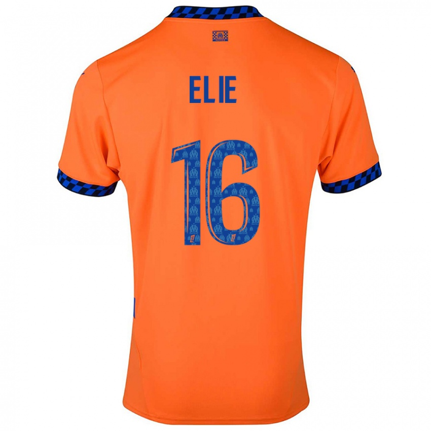 Niño Camiseta Anaïs Elie #16 Naranja Azul Oscuro Equipación Tercera 2024/25 La Camisa Perú