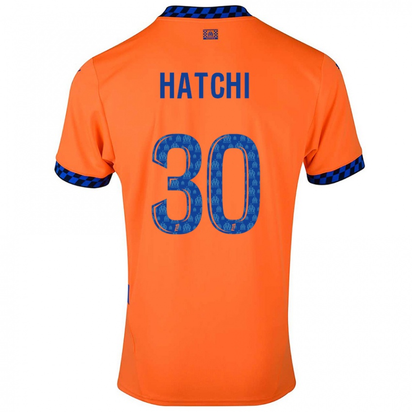 Niño Camiseta Anaïs Hatchi #30 Naranja Azul Oscuro Equipación Tercera 2024/25 La Camisa Perú