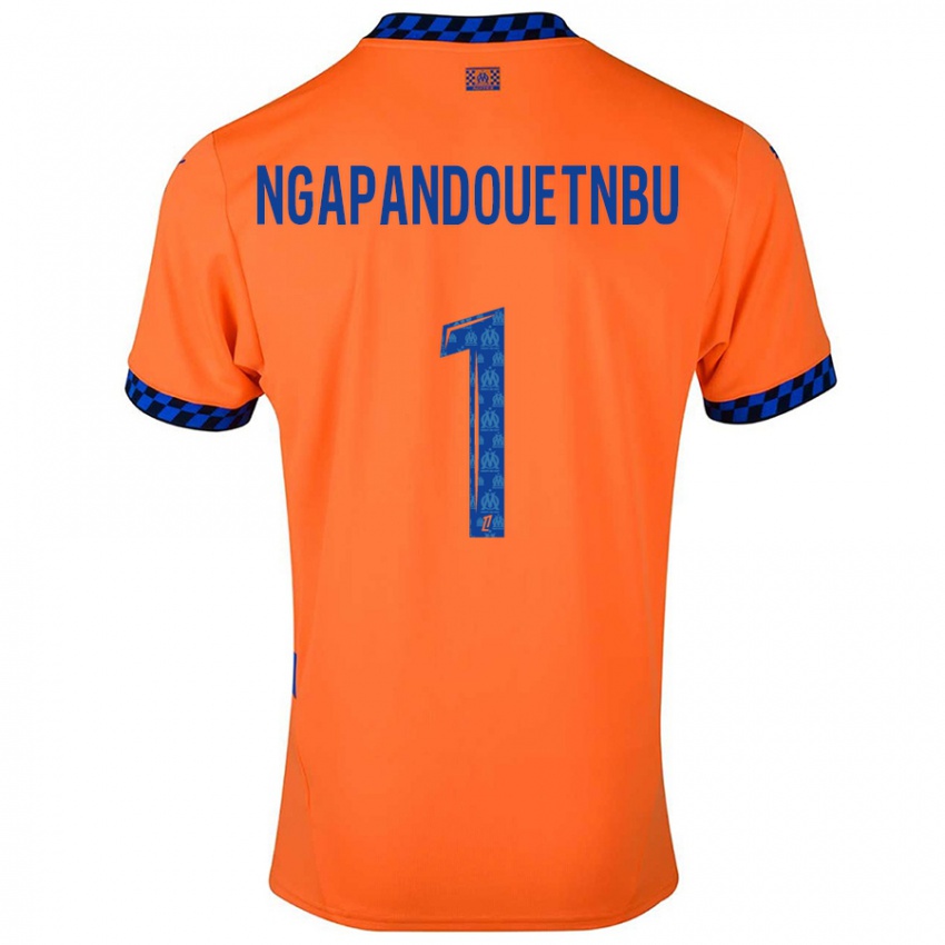 Niño Camiseta Simon Ngapandouetnbu #1 Naranja Azul Oscuro Equipación Tercera 2024/25 La Camisa Perú