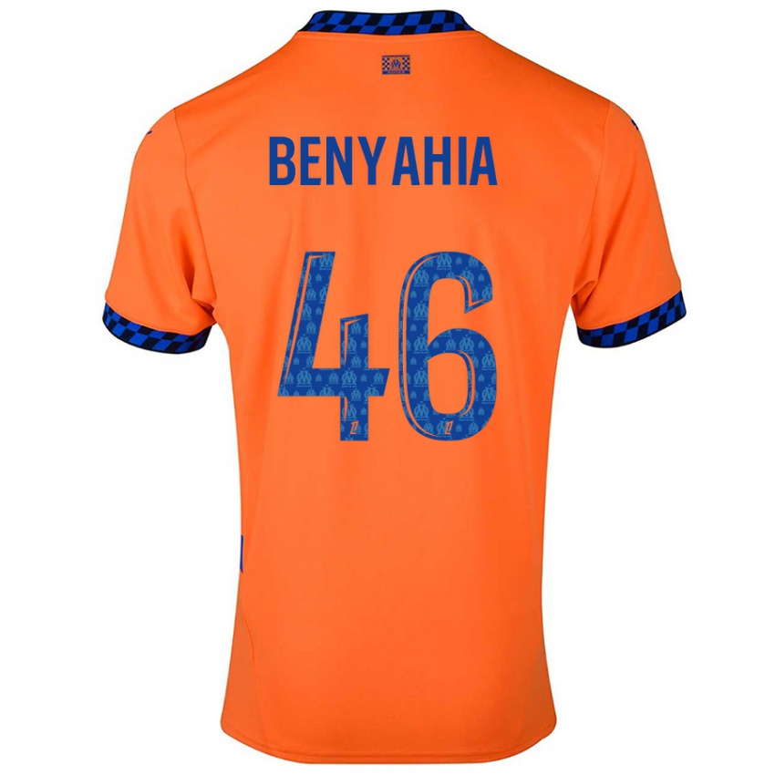 Niño Camiseta Aylan Benyahia-Tani #46 Naranja Azul Oscuro Equipación Tercera 2024/25 La Camisa Perú