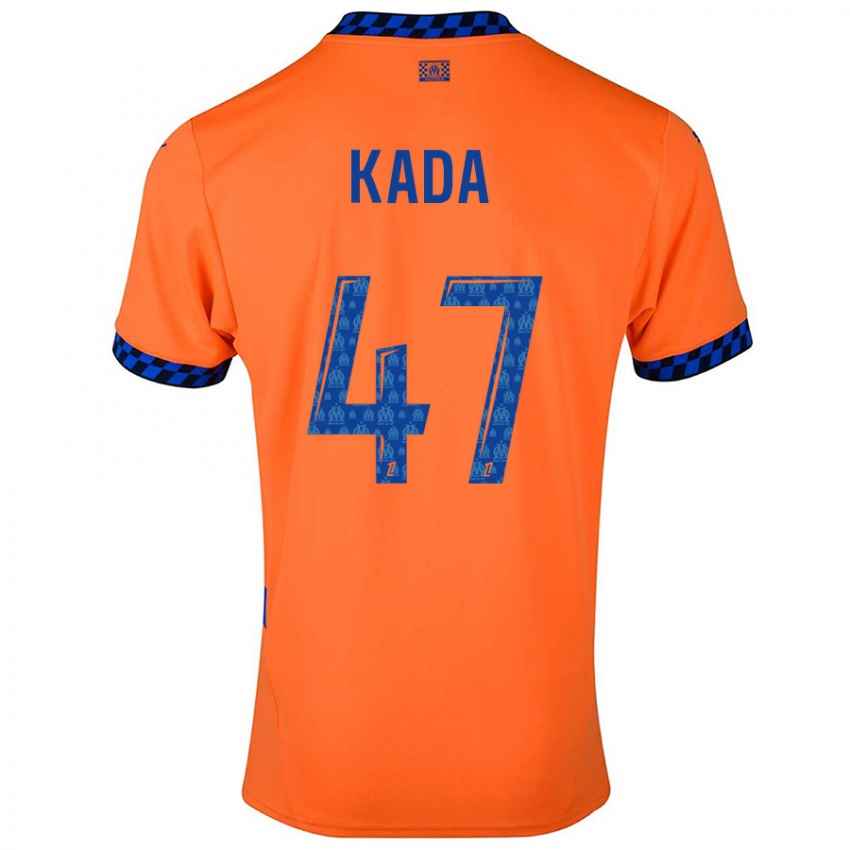 Niño Camiseta Joakim Kada #47 Naranja Azul Oscuro Equipación Tercera 2024/25 La Camisa Perú