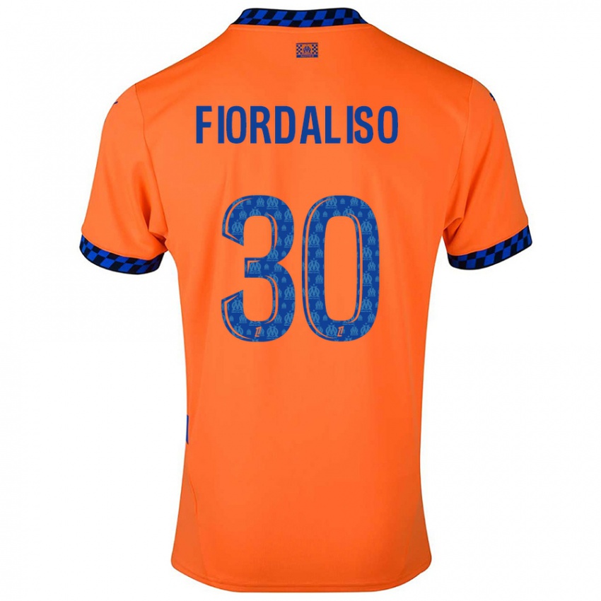 Niño Camiseta Thelma Fiordaliso #30 Naranja Azul Oscuro Equipación Tercera 2024/25 La Camisa Perú