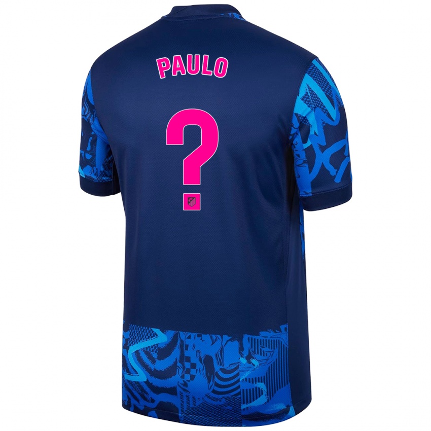 Niño Camiseta Marcos Paulo #0 Azul Real Equipación Tercera 2024/25 La Camisa Perú