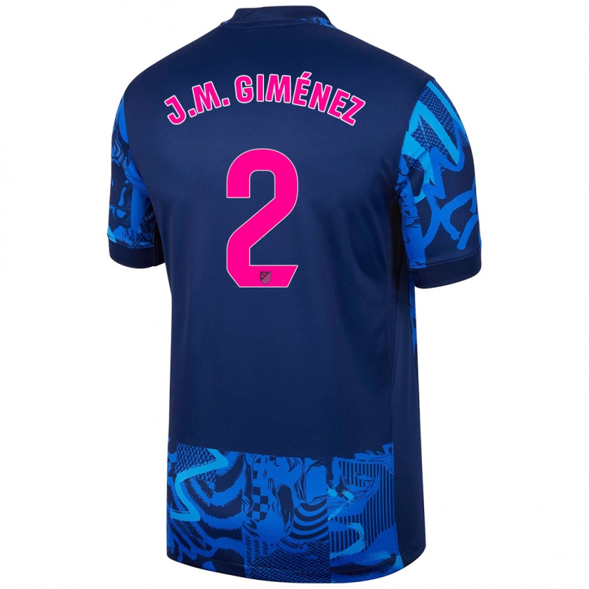 Niño Camiseta Jose Maria Gimenez #2 Azul Real Equipación Tercera 2024/25 La Camisa Perú