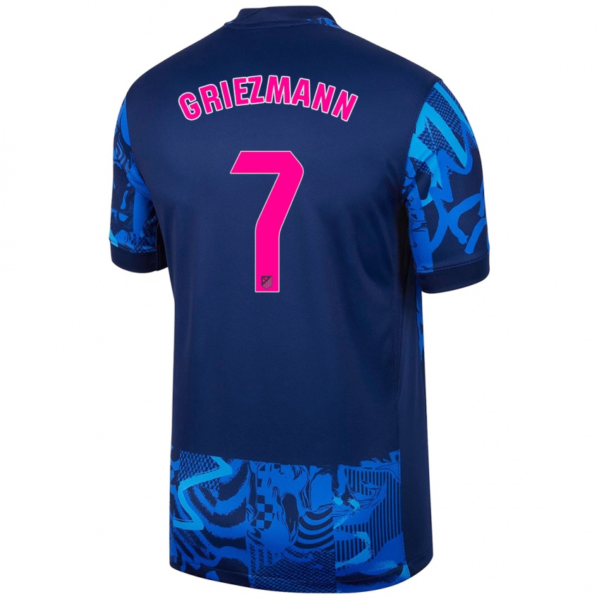 Niño Camiseta Antoine Griezmann #7 Azul Real Equipación Tercera 2024/25 La Camisa Perú