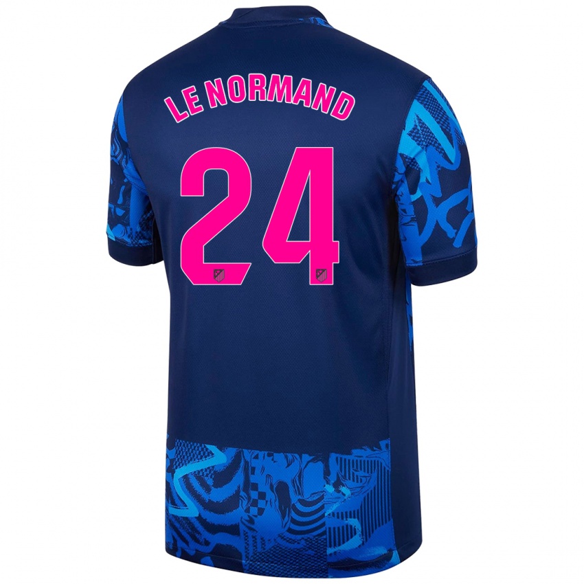 Niño Camiseta Robin Le Normand #24 Azul Real Equipación Tercera 2024/25 La Camisa Perú