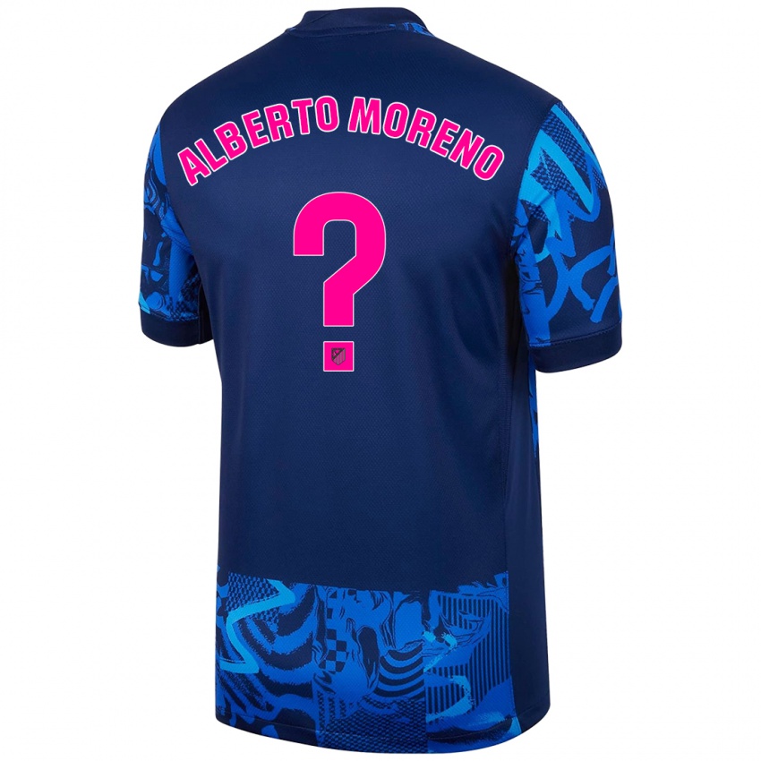 Niño Camiseta Alberto Moreno #0 Azul Real Equipación Tercera 2024/25 La Camisa Perú