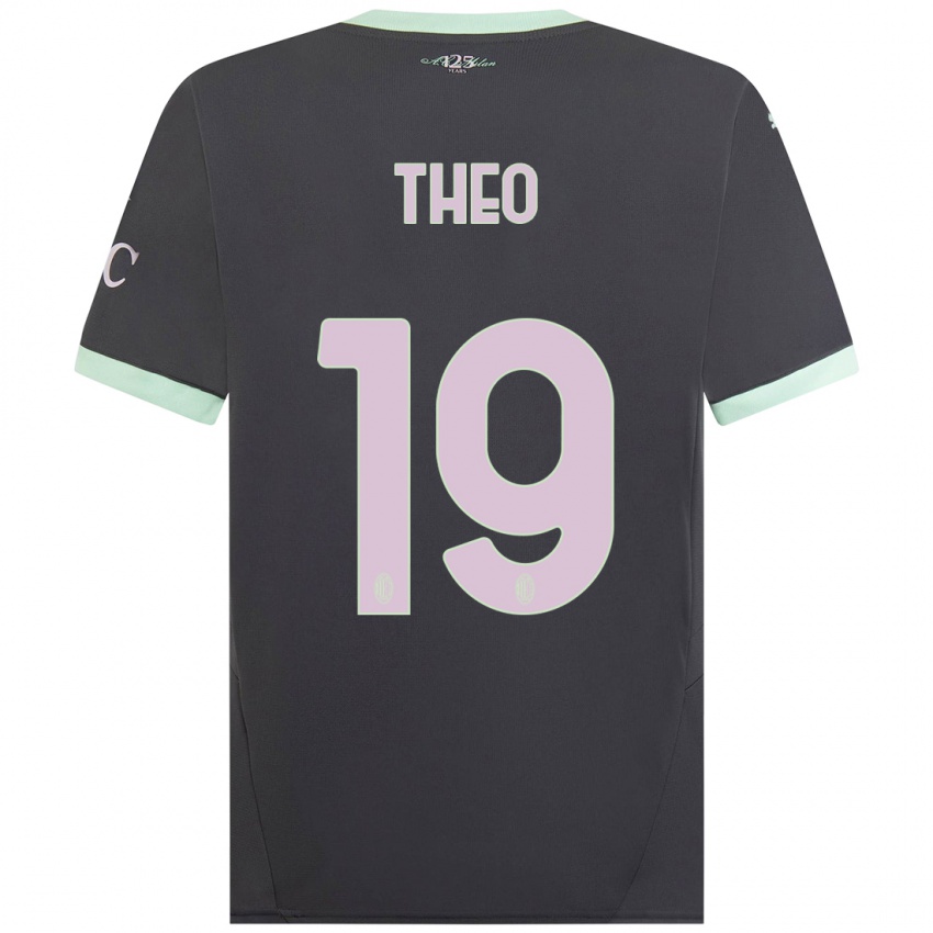 Niño Camiseta Theo Hernandez #19 Gris Equipación Tercera 2024/25 La Camisa Perú