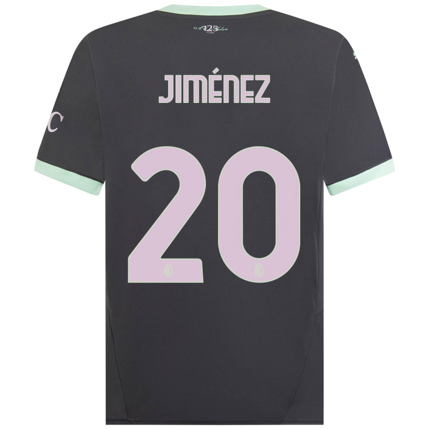 Niño Camiseta Álex Jiménez #20 Gris Equipación Tercera 2024/25 La Camisa Perú