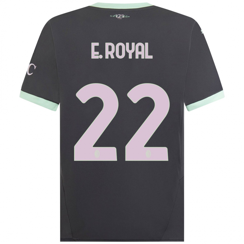 Niño Camiseta Emerson Royal #22 Gris Equipación Tercera 2024/25 La Camisa Perú