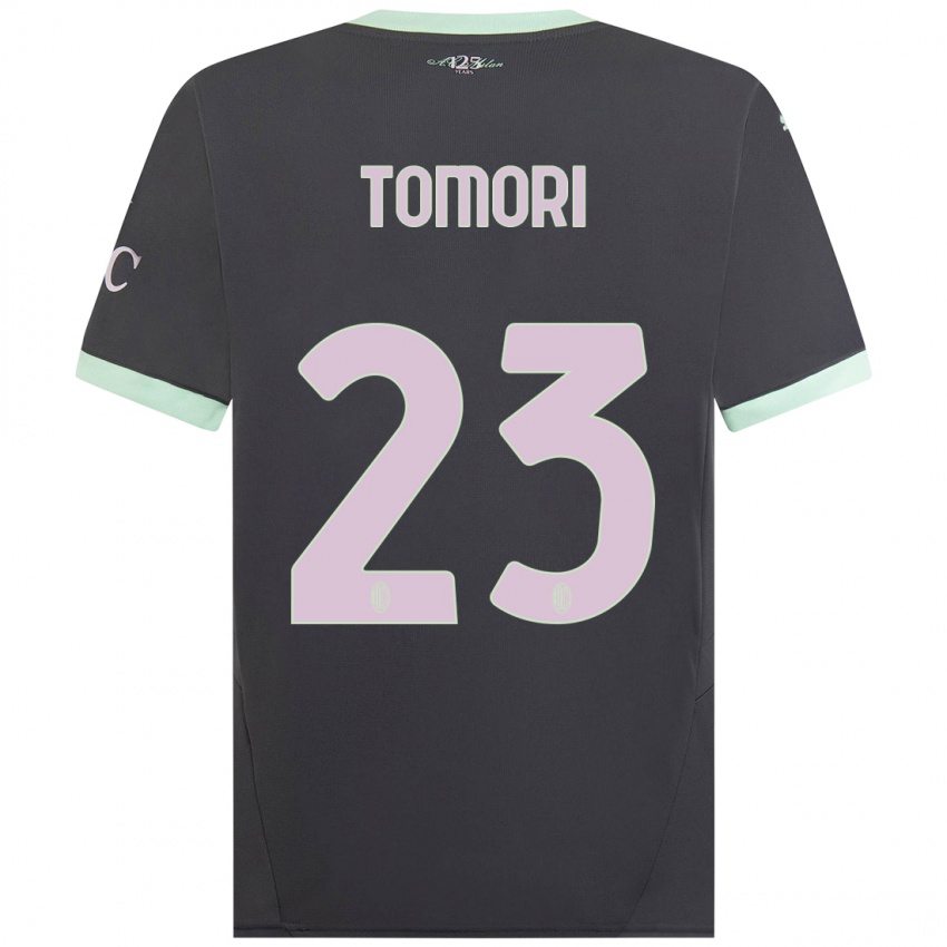 Niño Camiseta Fikayo Tomori #23 Gris Equipación Tercera 2024/25 La Camisa Perú