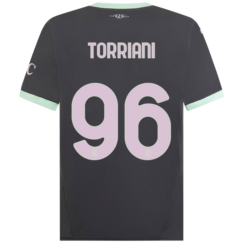 Niño Camiseta Lorenzo Torriani #96 Gris Equipación Tercera 2024/25 La Camisa Perú