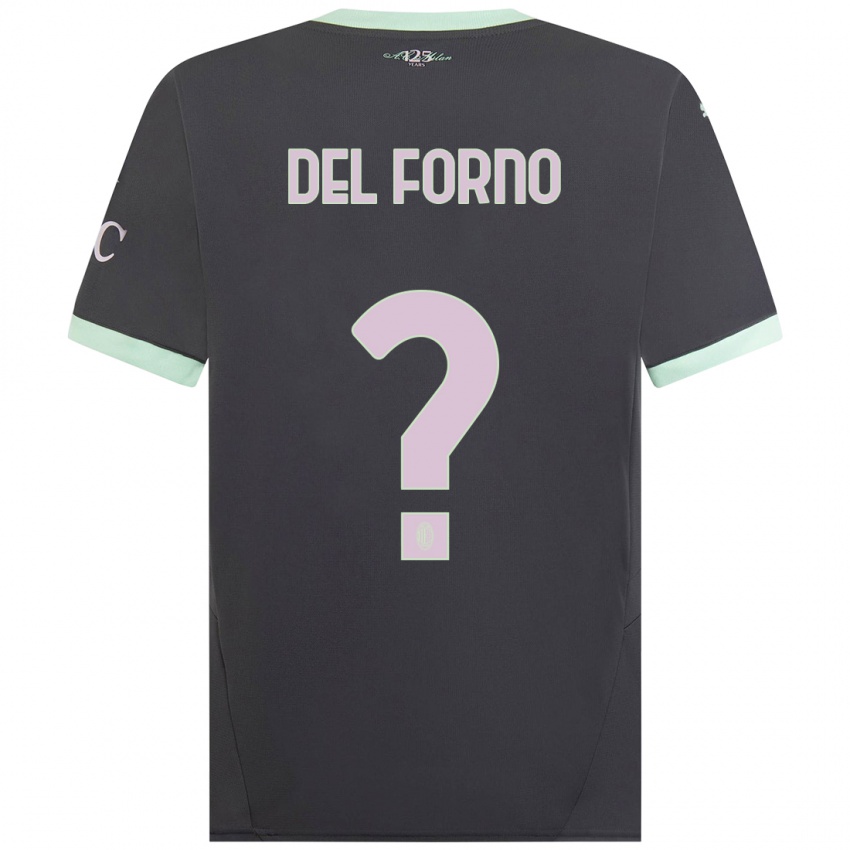 Niño Camiseta Luca Del Forno #0 Gris Equipación Tercera 2024/25 La Camisa Perú