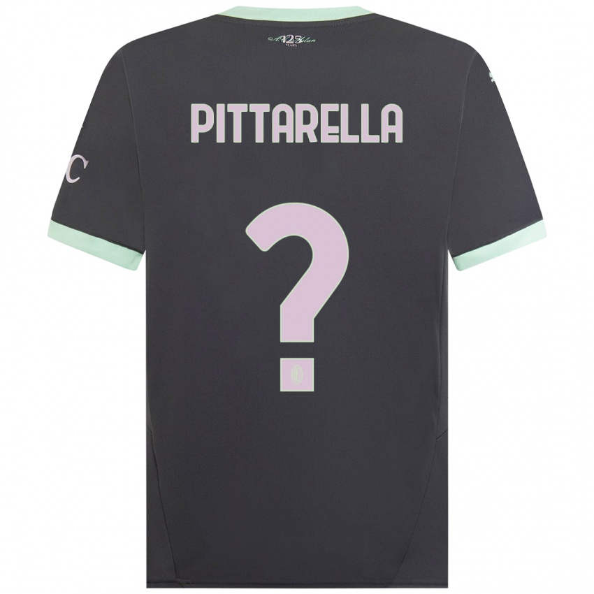 Niño Camiseta Matteo Pittarella #0 Gris Equipación Tercera 2024/25 La Camisa Perú