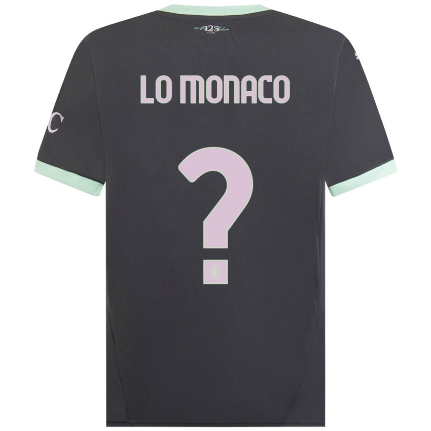 Niño Camiseta Kevin Lo Monaco #0 Gris Equipación Tercera 2024/25 La Camisa Perú