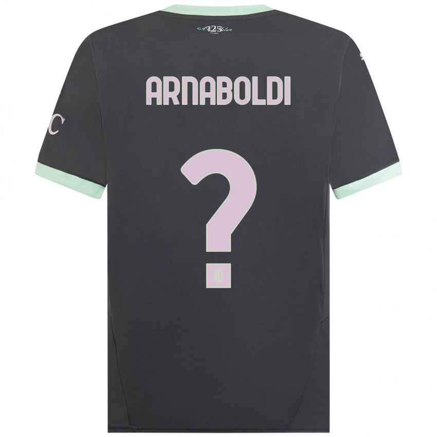 Niño Camiseta Pietro Arnaboldi #0 Gris Equipación Tercera 2024/25 La Camisa Perú