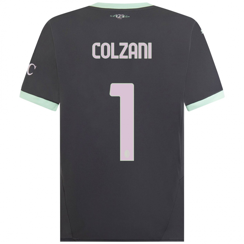 Niño Camiseta Edoardo Colzani #1 Gris Equipación Tercera 2024/25 La Camisa Perú