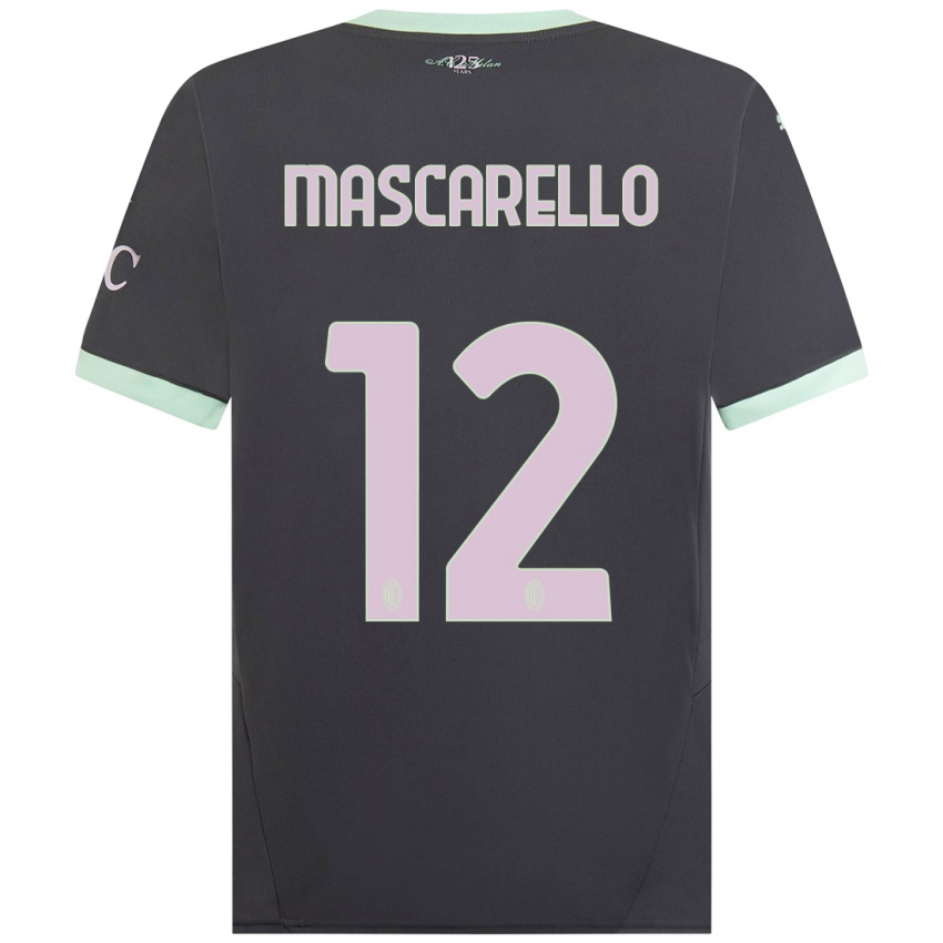 Niño Camiseta Marta Mascarello #12 Gris Equipación Tercera 2024/25 La Camisa Perú