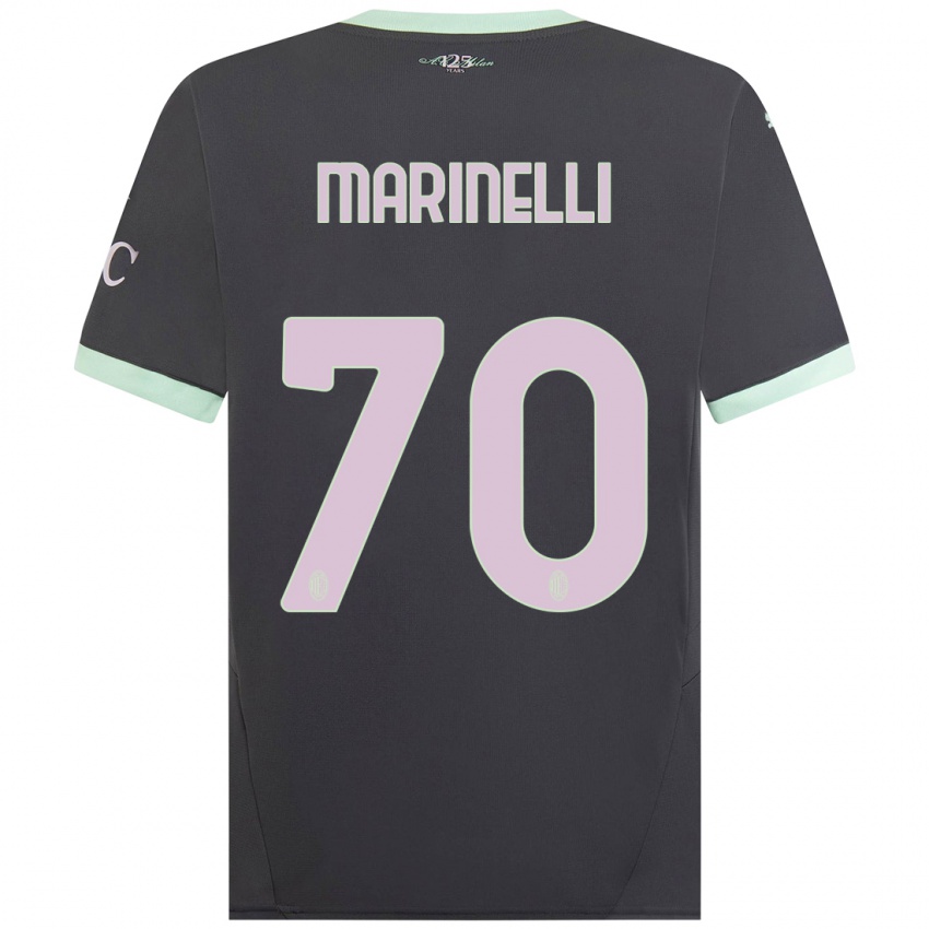 Niño Camiseta Gloria Marinelli #70 Gris Equipación Tercera 2024/25 La Camisa Perú