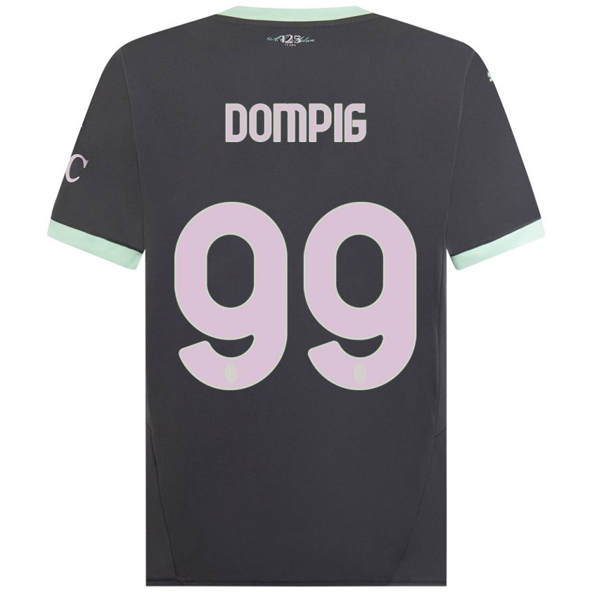 Niño Camiseta Chanté Dompig #99 Gris Equipación Tercera 2024/25 La Camisa Perú