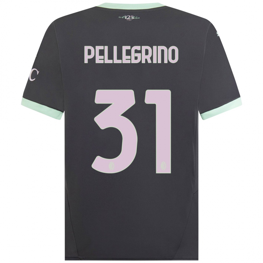 Niño Camiseta Marco Pellegrino #31 Gris Equipación Tercera 2024/25 La Camisa Perú