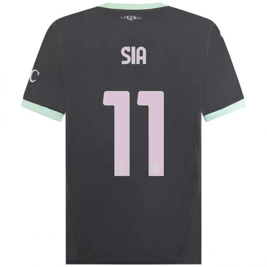 Niño Camiseta Diego Sia #11 Gris Equipación Tercera 2024/25 La Camisa Perú