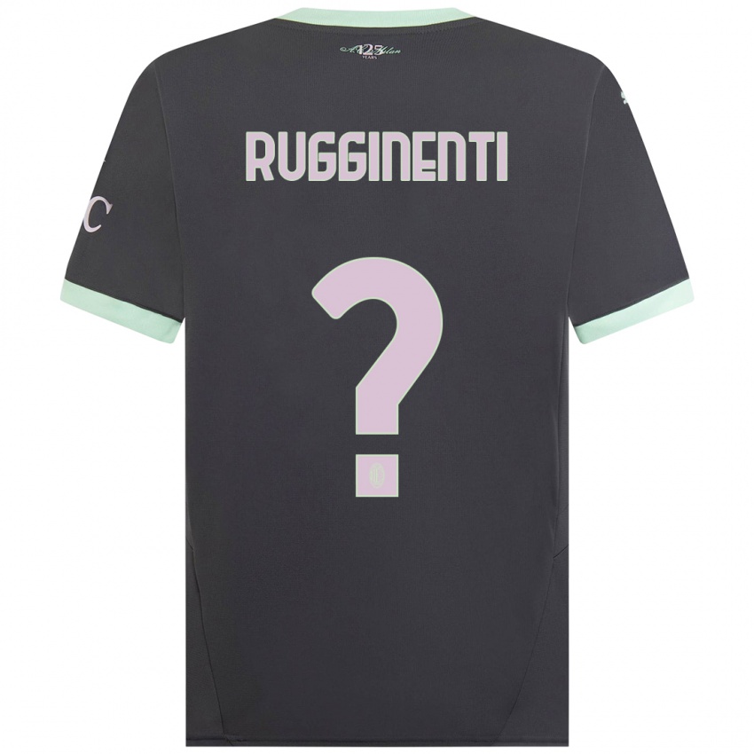 Niño Camiseta Omar Rugginenti #0 Gris Equipación Tercera 2024/25 La Camisa Perú