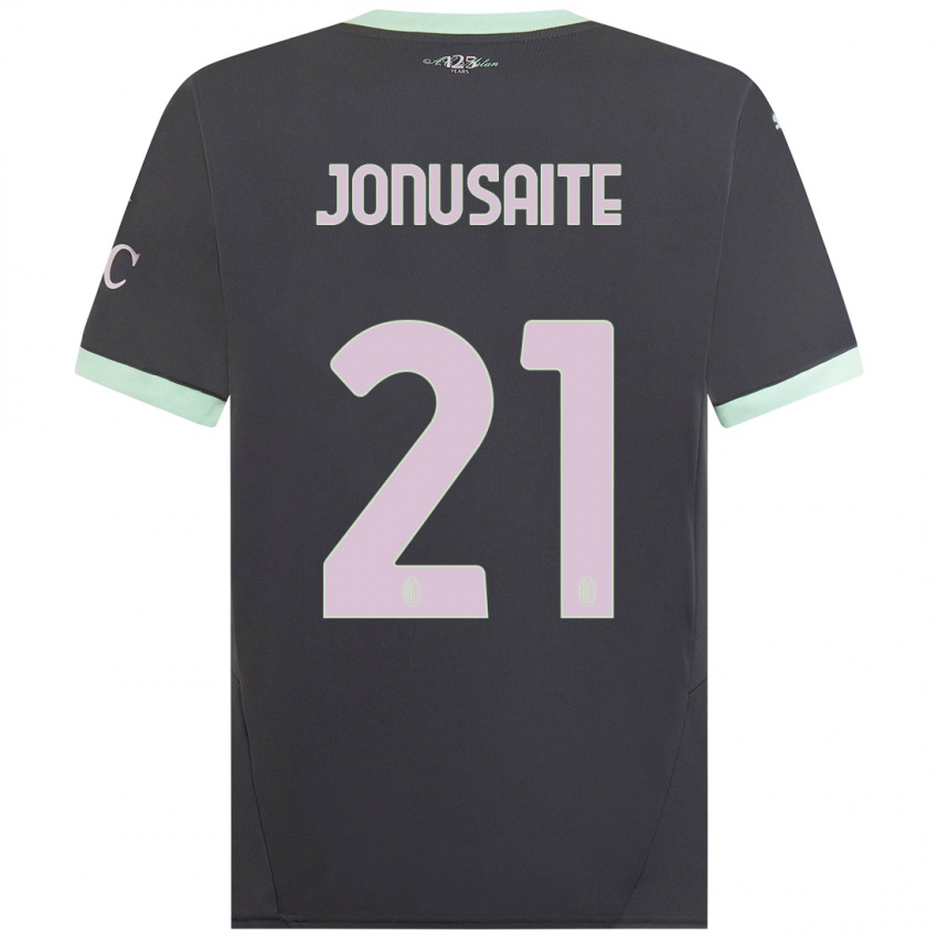 Niño Camiseta Rimante Jonusaite #21 Gris Equipación Tercera 2024/25 La Camisa Perú