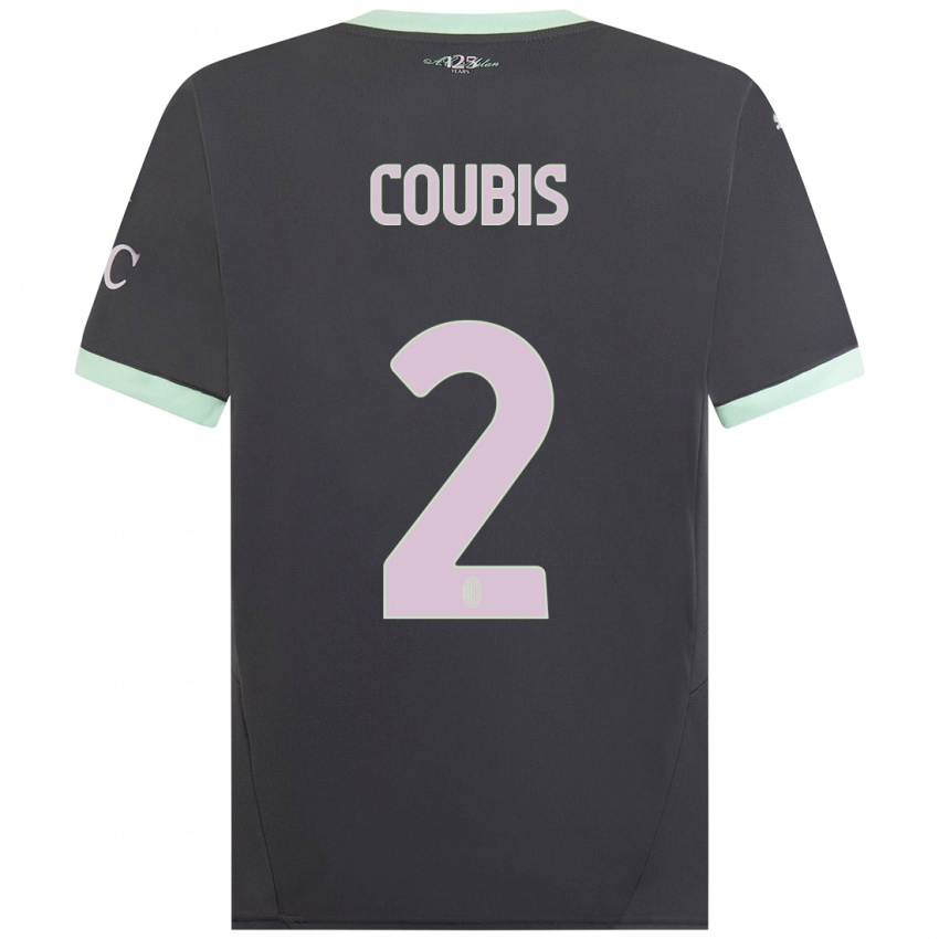 Niño Camiseta Andrei Coubis #2 Gris Equipación Tercera 2024/25 La Camisa Perú