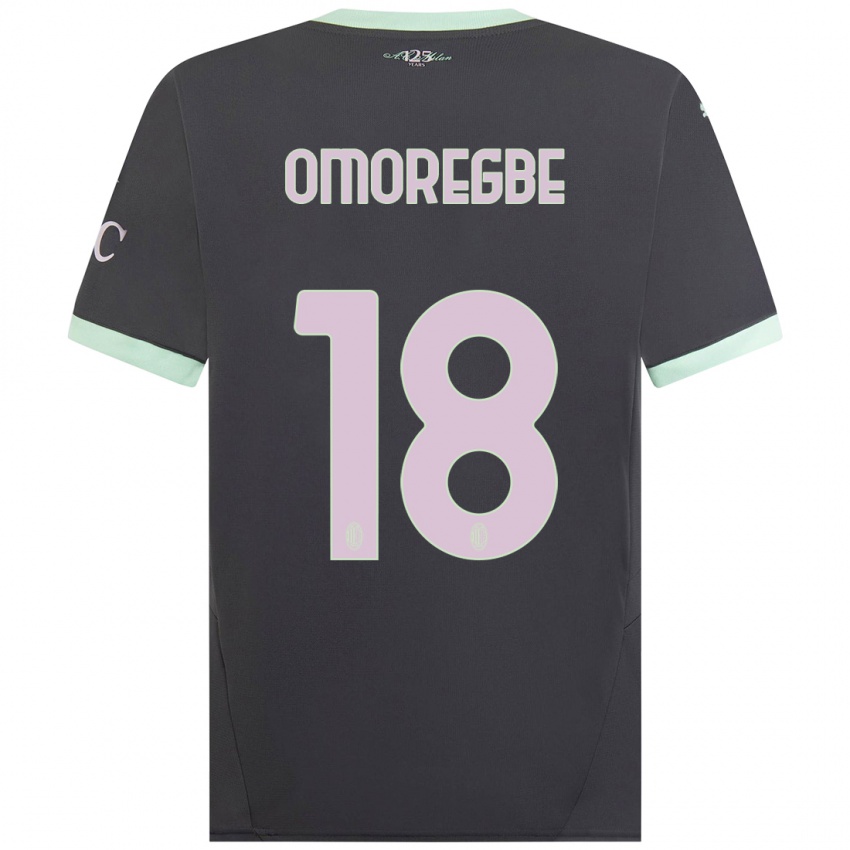 Niño Camiseta Bob Murphy Omoregbe #18 Gris Equipación Tercera 2024/25 La Camisa Perú