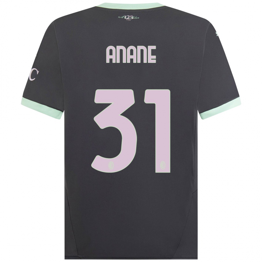 Niño Camiseta Emmanuel Anane #31 Gris Equipación Tercera 2024/25 La Camisa Perú