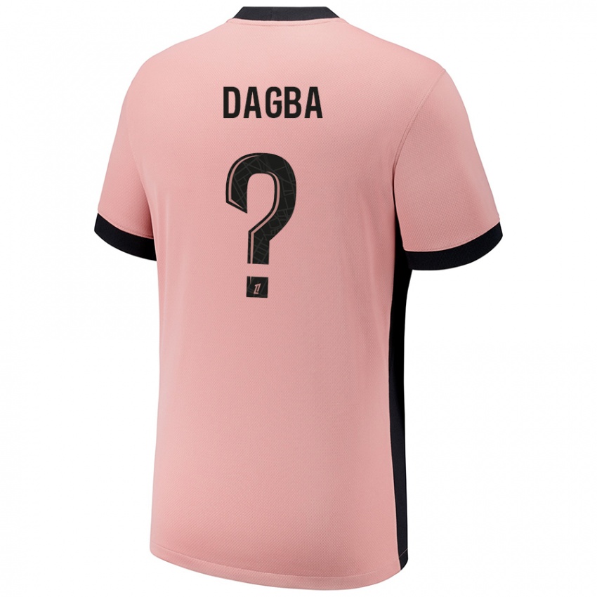 Niño Camiseta Colin Dagba #0 Rosa Óxido Equipación Tercera 2024/25 La Camisa Perú