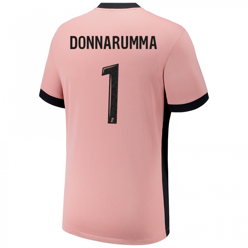 Niño Camiseta Gianluigi Donnarumma #1 Rosa Óxido Equipación Tercera 2024/25 La Camisa Perú