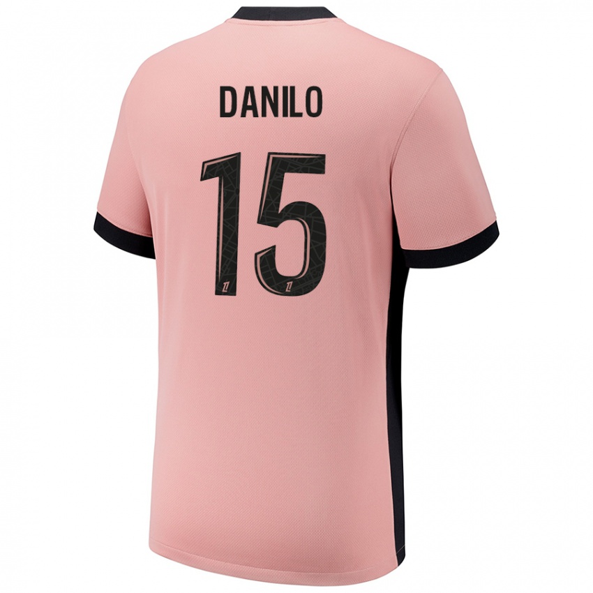 Niño Camiseta Danilo Pereira #15 Rosa Óxido Equipación Tercera 2024/25 La Camisa Perú