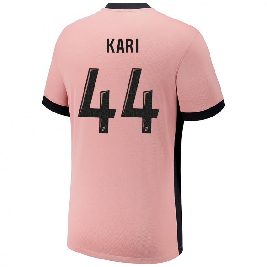 Niño Camiseta Ayman Kari #44 Rosa Óxido Equipación Tercera 2024/25 La Camisa Perú