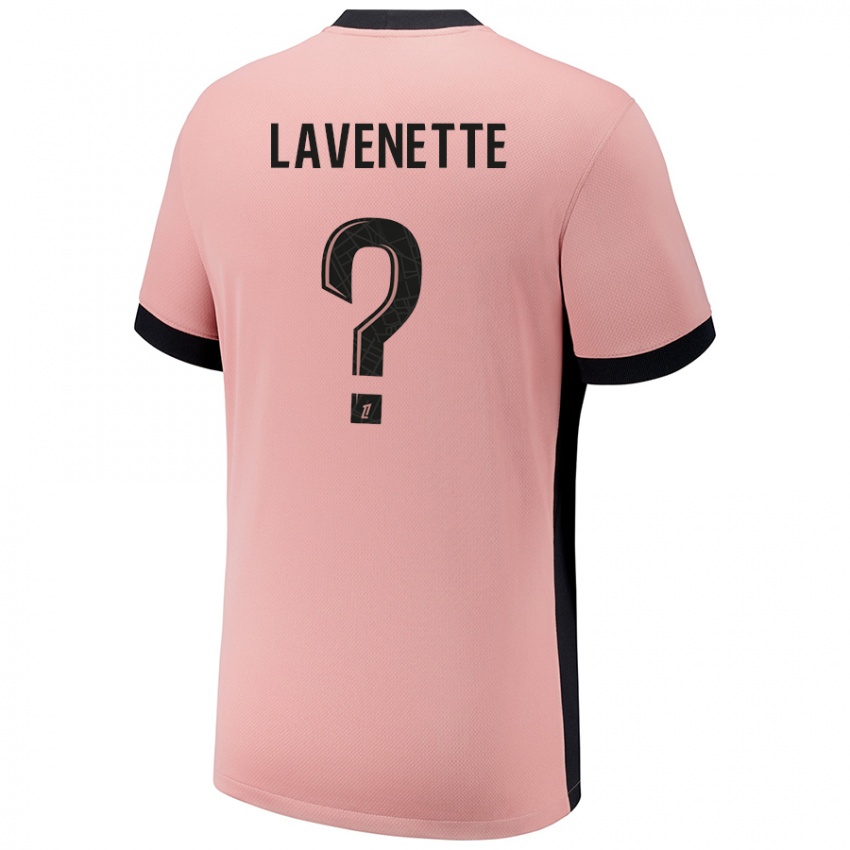 Niño Camiseta Mathias Lavenette #0 Rosa Óxido Equipación Tercera 2024/25 La Camisa Perú