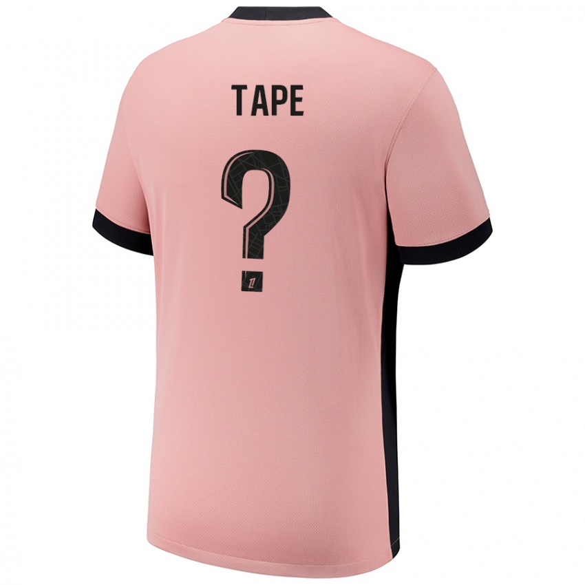 Niño Camiseta Axel Tape #0 Rosa Óxido Equipación Tercera 2024/25 La Camisa Perú