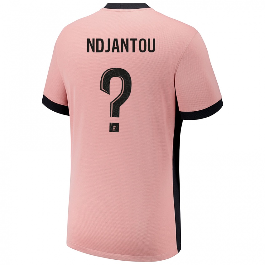 Niño Camiseta Quentin Ndjantou #0 Rosa Óxido Equipación Tercera 2024/25 La Camisa Perú