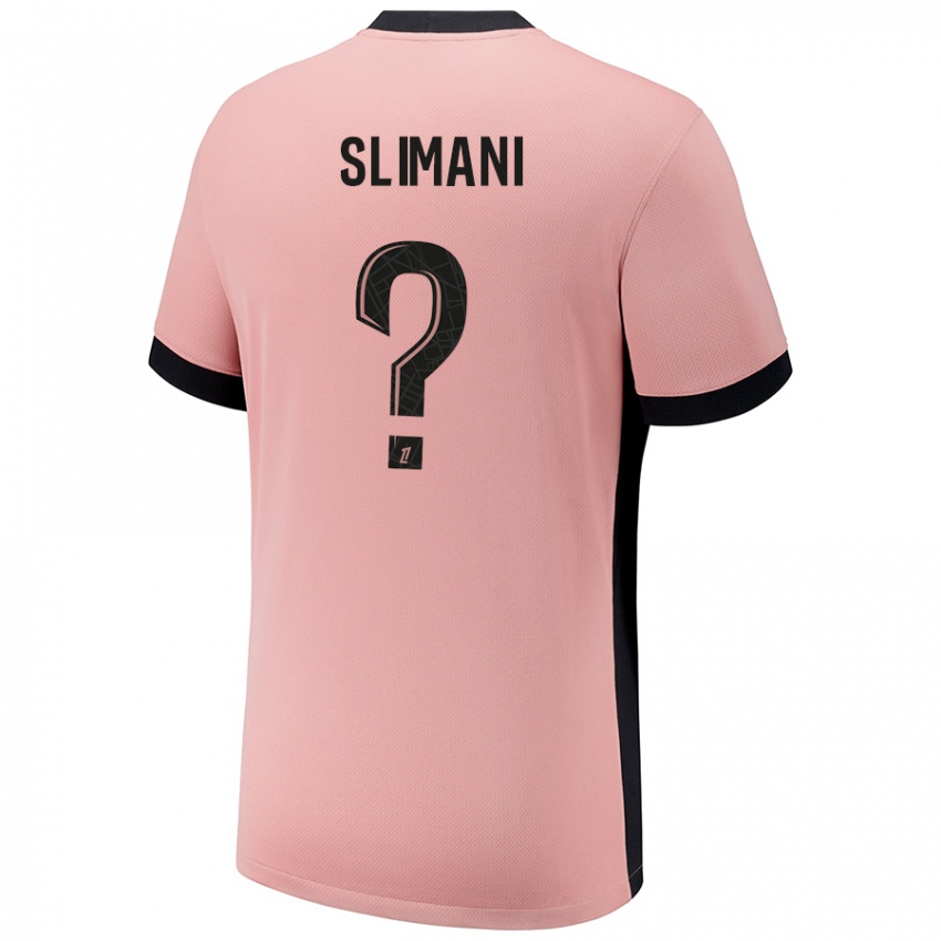 Niño Camiseta Yacine Slimani #0 Rosa Óxido Equipación Tercera 2024/25 La Camisa Perú