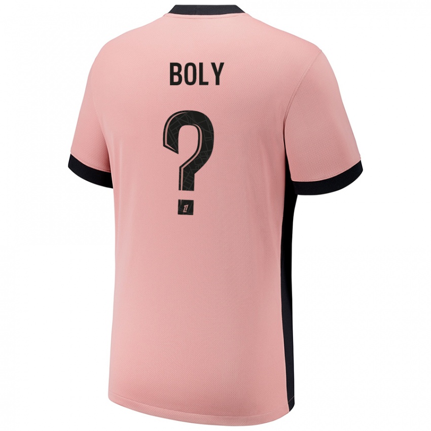 Niño Camiseta David Boly #0 Rosa Óxido Equipación Tercera 2024/25 La Camisa Perú