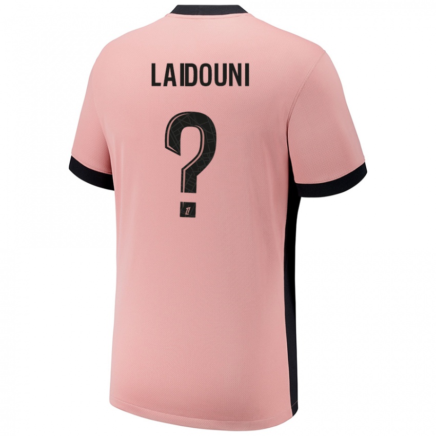 Niño Camiseta Adam Laidouni #0 Rosa Óxido Equipación Tercera 2024/25 La Camisa Perú