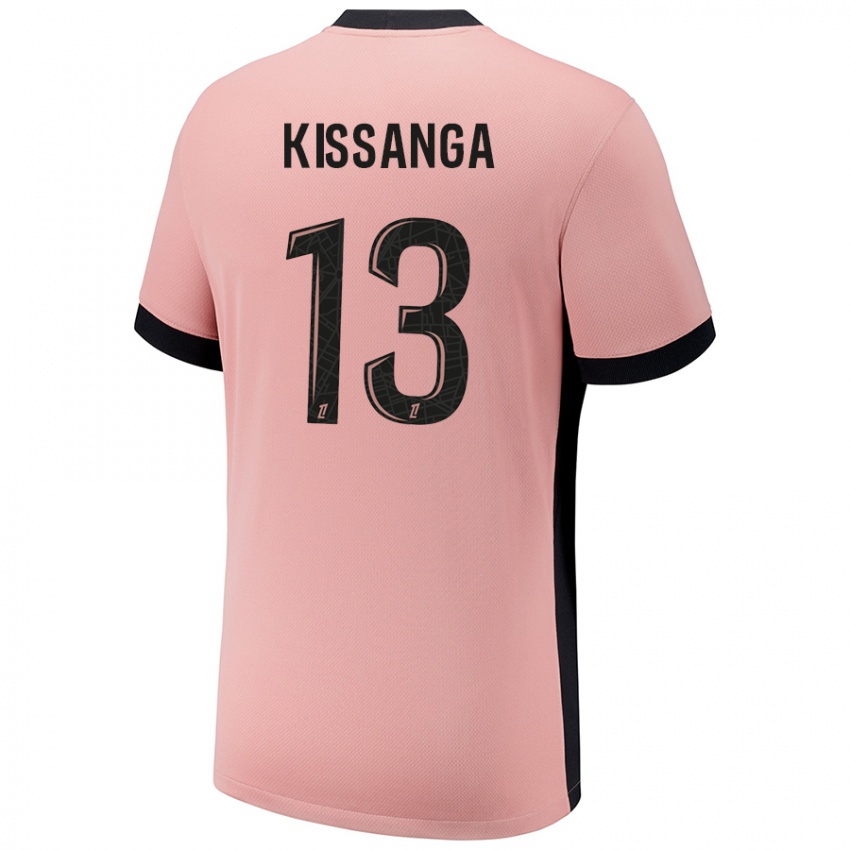 Niño Camiseta Hugo Kissanga #13 Rosa Óxido Equipación Tercera 2024/25 La Camisa Perú