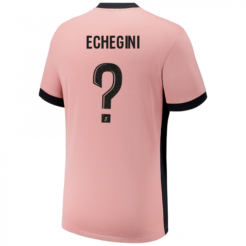 Niño Camiseta Jennifer Echegini #0 Rosa Óxido Equipación Tercera 2024/25 La Camisa Perú