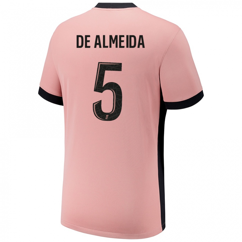 Niño Camiseta Elisa De Almeida #5 Rosa Óxido Equipación Tercera 2024/25 La Camisa Perú