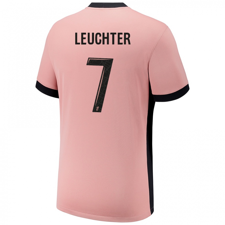 Niño Camiseta Romée Leuchter #7 Rosa Óxido Equipación Tercera 2024/25 La Camisa Perú