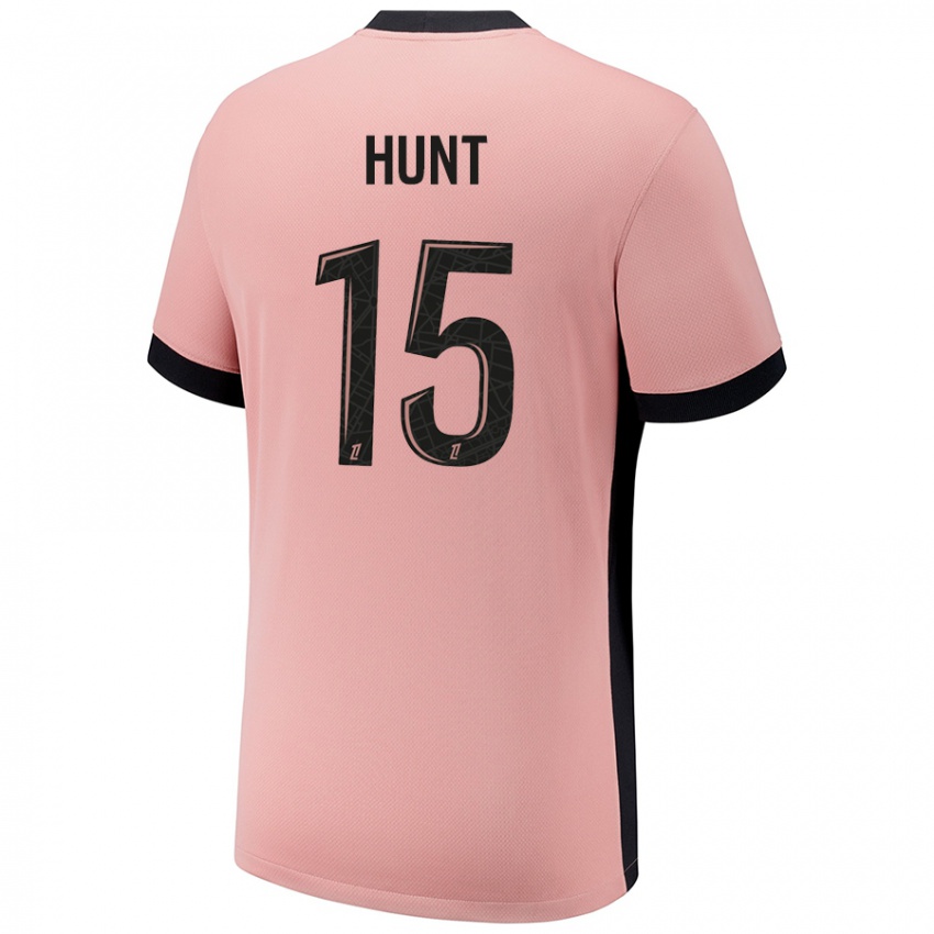 Niño Camiseta Clare Hunt #15 Rosa Óxido Equipación Tercera 2024/25 La Camisa Perú