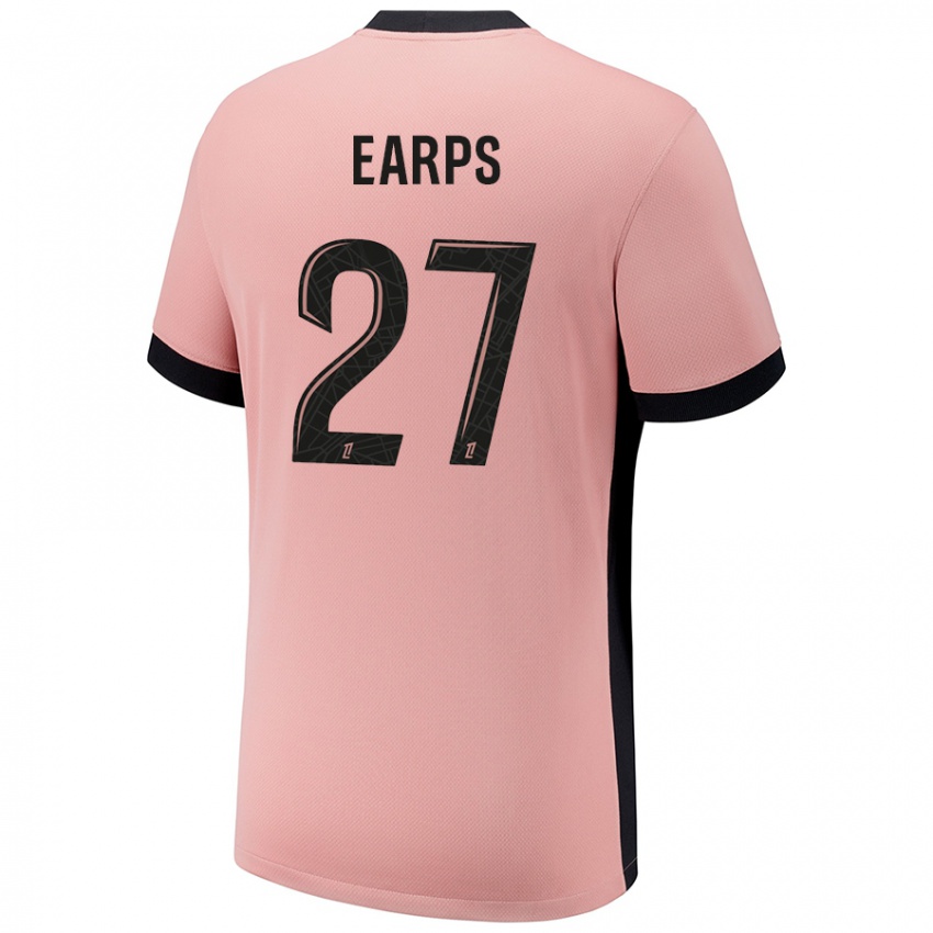 Niño Camiseta Mary Earps #27 Rosa Óxido Equipación Tercera 2024/25 La Camisa Perú